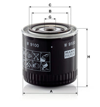 Load image into Gallery viewer, W9100 - Oil Filter Spin-On