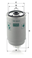 Load image into Gallery viewer, WK842/2 - Fuel/Water Separator Spin-on